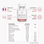 grille nutritionnelle Multivitamines pour femme